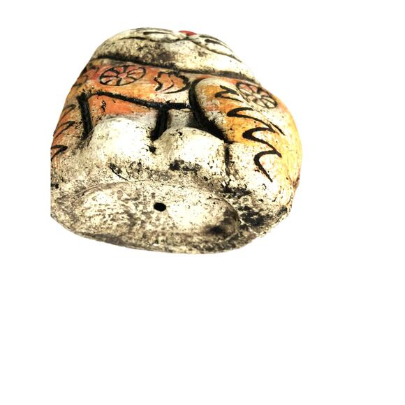 Vintage Cat Pottery Figurine Table Decor Orange Decoration Crafts - Picture 3 of 3